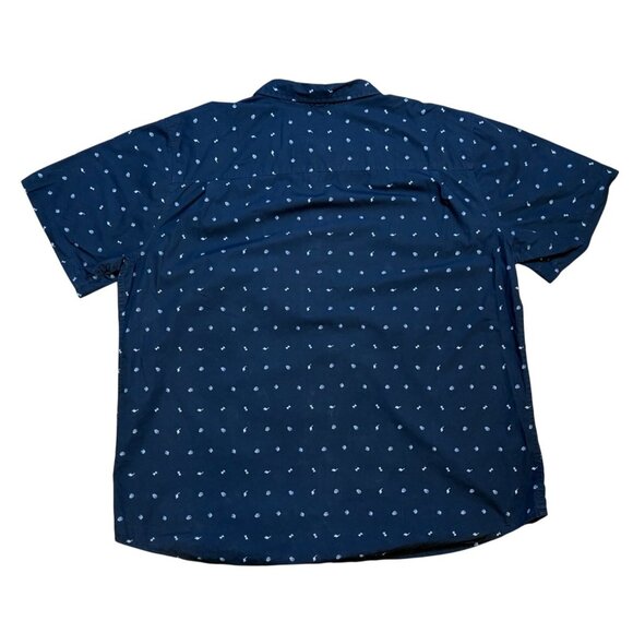 Harley-Davidson Mens Slim Fit Black Short Sleeve Shirt Size 2XL Logo Button Clos - Picture 2 of 6